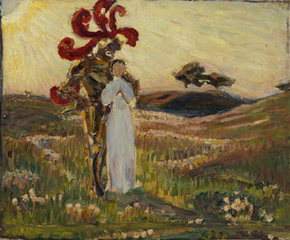 Richard Bergh - Sketch for The Knight and the Maid.webp