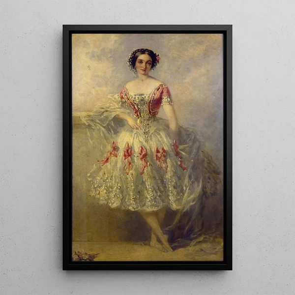 Portrait of Marie Adeline Plunkett - Richard Buckner — framed artwork on a wall