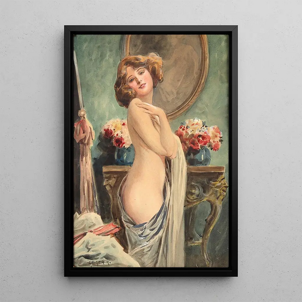 Young Beauty - Richard Geiger — framed artwork on a wall