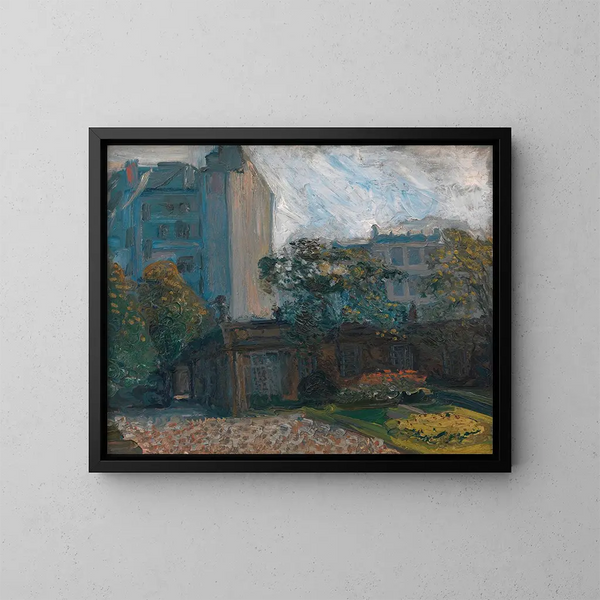 Hof des Liechtenstein-Palasts in Wien - Richard Gerstl — gerahmtes Bild an der Wand
