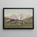 Camp im Kaukasus - Richard Karlovich Zommer — gerahmtes Bild an der Wand