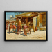 Markt in Taschkent - Richard Karlovich Zommer — gerahmtes Bild an der Wand