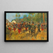 Kapitulation des Kaisers Napoleon III. am 1. September 1870 nach der Schlacht bei Sedan - Richard Knötel — gerahmtes Bild an der Wand