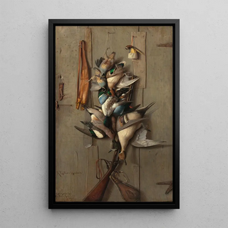 Richard La Barre Goodwin - Still Life with Game and Hunting Paraphernalia.webp