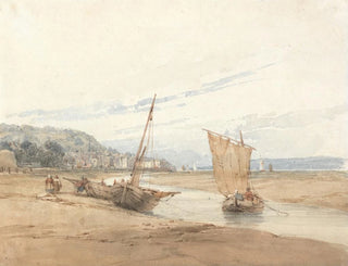 in der Nähe von Honfleur - Richard Parkes Bonington — Ansicht des Kunstwerks