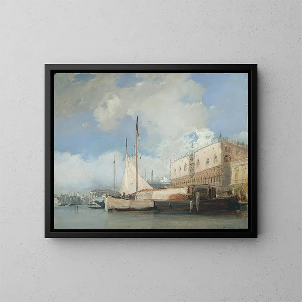 Le Palais des Doges à Venise - Richard Parkes Bonington — quadro incorniciato alla parete