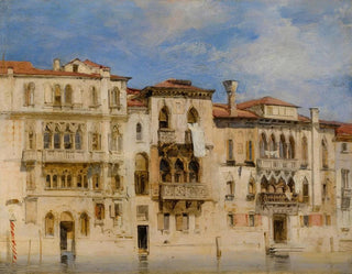 Richard Parkes Bonington - The Palazzi ManolessoFerro ContariniFasan and VenierContarini on the Grand Canal Venice.webp