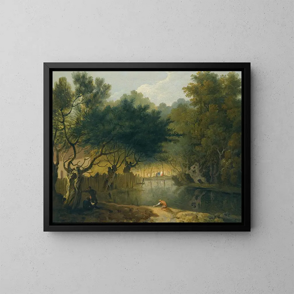 Una vista di St James's Park a Londra - Richard Wilson — quadro incorniciato alla parete