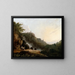 Ansicht von Tivoli, die Cascatelles und die Villa de Mécène - Richard Wilson — gerahmtes Bild an der Wand