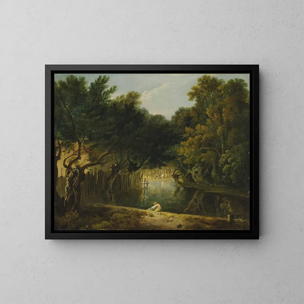 Vista della natura nel parco di St James - Richard Wilson — quadro incorniciato alla parete