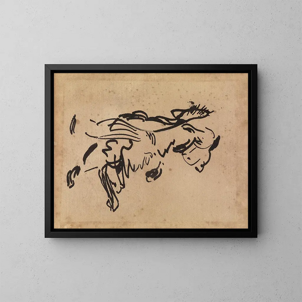 Studie einer Katze - Rik Wouters — gerahmtes Bild an der Wand