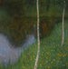 Rivage with birch trees - Gustav Klimt — artwork view