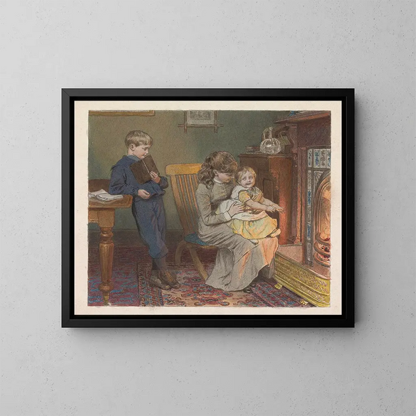 Am Rande des Moors - Robert Barnes — gerahmtes Bild an der Wand