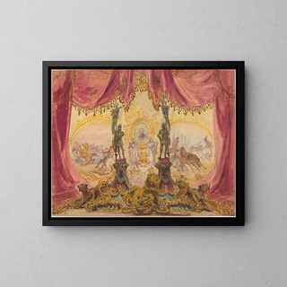 Robert Caney - Stage Set With Paintings And Statues.webp