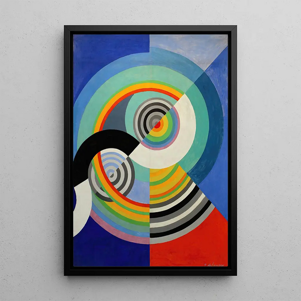 Rhythm No. 3 - Robert Delaunay — framed artwork on a wall