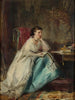 Frau in ihrem Büro - Robert Duddingstone Herdman — Ansicht des Kunstwerks