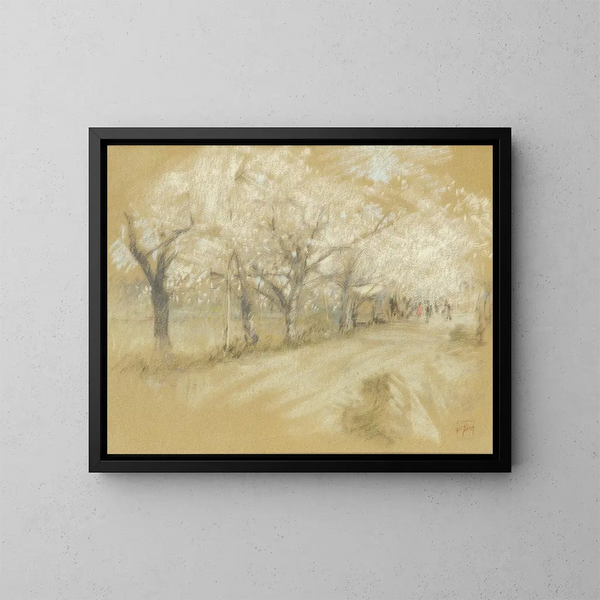 Frühlingslandschaft - Robert Frederick Blum — gerahmtes Bild an der Wand