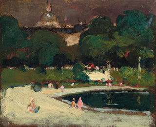Robert Henri - Luxembourg Gardens Stormy Sky.webp