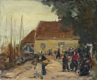 Straßenszene in Volendam - Robert Henri — Ansicht des Kunstwerks