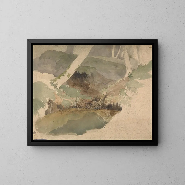 Bassin forestier - Robert Hills — gerahmtes Bild an der Wand