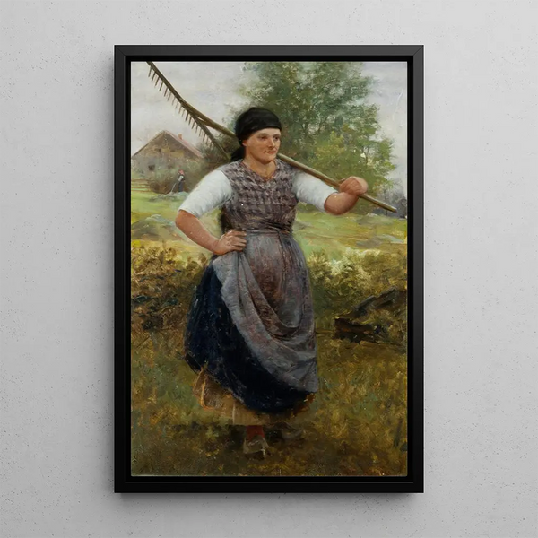The Bohemian Peasant Woman - Robert Koehler — framed artwork on a wall