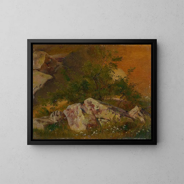 Partie du Plauenschen Grund - Robert Kummer — gerahmtes Bild an der Wand