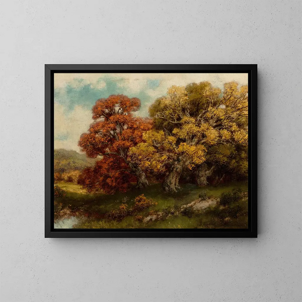 Laubwerk der Adirondacks - Robert Melvin Decker — gerahmtes Bild an der Wand
