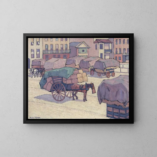 Robert Polhill Bevan - Hay Carts Cumberland Market.webp