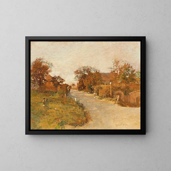 Motivo di Feldsberg - Robert Russ — quadro incorniciato alla parete