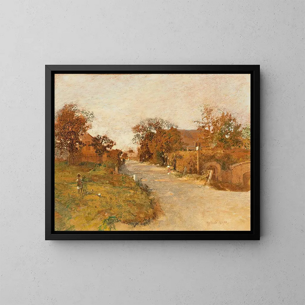 Studio dell'animale, motivo di Feldsberg - Robert Russ — quadro incorniciato alla parete