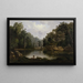 Blue Trou Painting, floodwaters, Little Miami River - Robert S. Duncanson — framed artwork on a wall