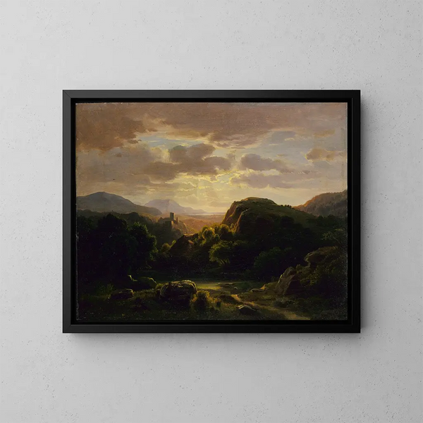 Souvenirs d'une scène près d'Auerbach - Robert S. Duncanson — quadro incorniciato alla parete