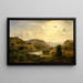 Weide im Tal - Robert S. Duncanson — gerahmtes Bild an der Wand