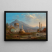 Vesuv und Pompeji - Robert S. Duncanson — gerahmtes Bild an der Wand