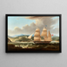 britische einsame Goletta - Robert Salmon — gerahmtes Bild an der Wand