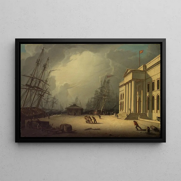 Robert Salmon - The Custom House at Greenock Scotland.webp