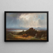 Zur Heuernte - Robert Schietzold — gerahmtes Bild an der Wand