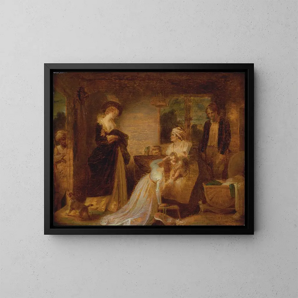 Die sieben Altersstufen des Menschen - Robert Smirke — gerahmtes Bild an der Wand