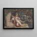 Scène boschiva con una coppia sdraiata sotto un albero vicino a un ruscello - Robert Smirke — quadro incorniciato alla parete