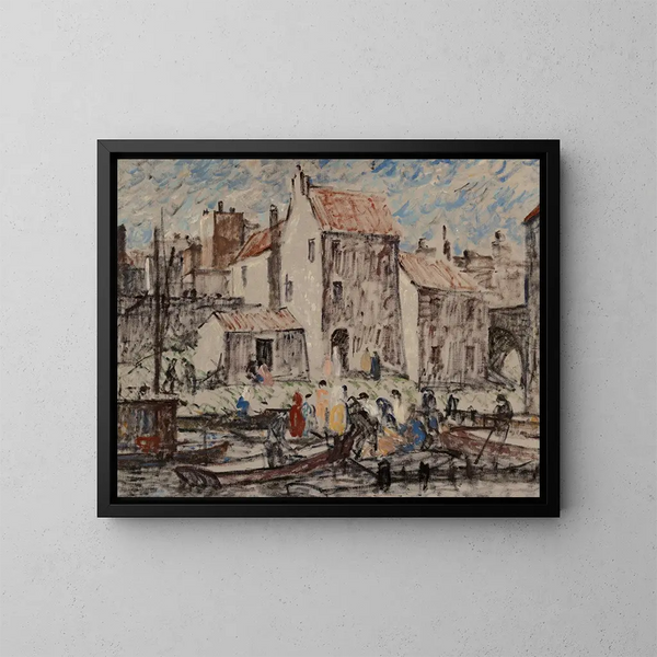 Die Festfahrt auf dem Boot - Robert Spencer — gerahmtes Bild an der Wand