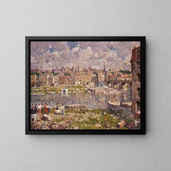 L'autre rive - Robert Spencer — gerahmtes Bild an der Wand