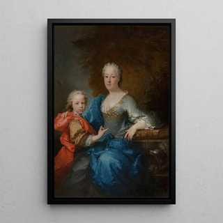 Robert Tournires - Portrait of a woman with a young boy in a park.webp