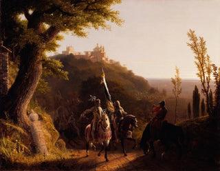 Robert Walter Weir - The Duke of Bourbons Halt at La Riccia on His March to the Assau Rome May 3d 1527.webp