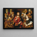 Il Cristo e la donna adultera - Rocco Marconi — quadro incorniciato alla parete