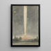 Shooting star above Beverwijk - Rochus van Veen — framed artwork on a wall