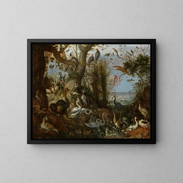 Geflügel - Roelant Savery — gerahmtes Bild an der Wand