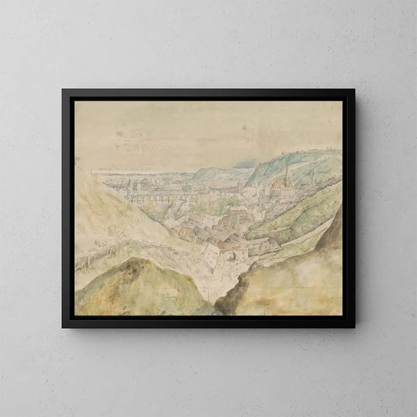 Ansicht der Stadt Prag - Roelant Savery — gerahmtes Bild an der Wand