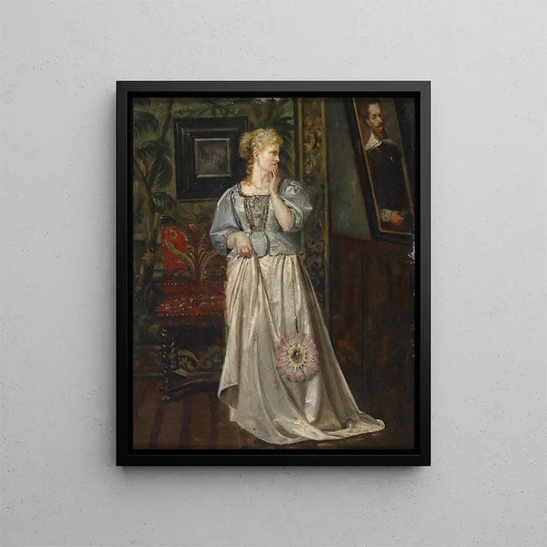 Rogelio De Egusquiza - Dame betrachtet ein Bild.webp