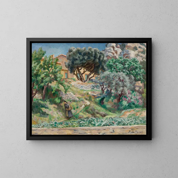 Paesaggio provenzale a Saint-Rémy - Roger Fry — quadro incorniciato alla parete