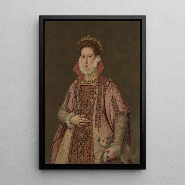Portrait of a Woman - Roland de Moys — framed artwork on a wall